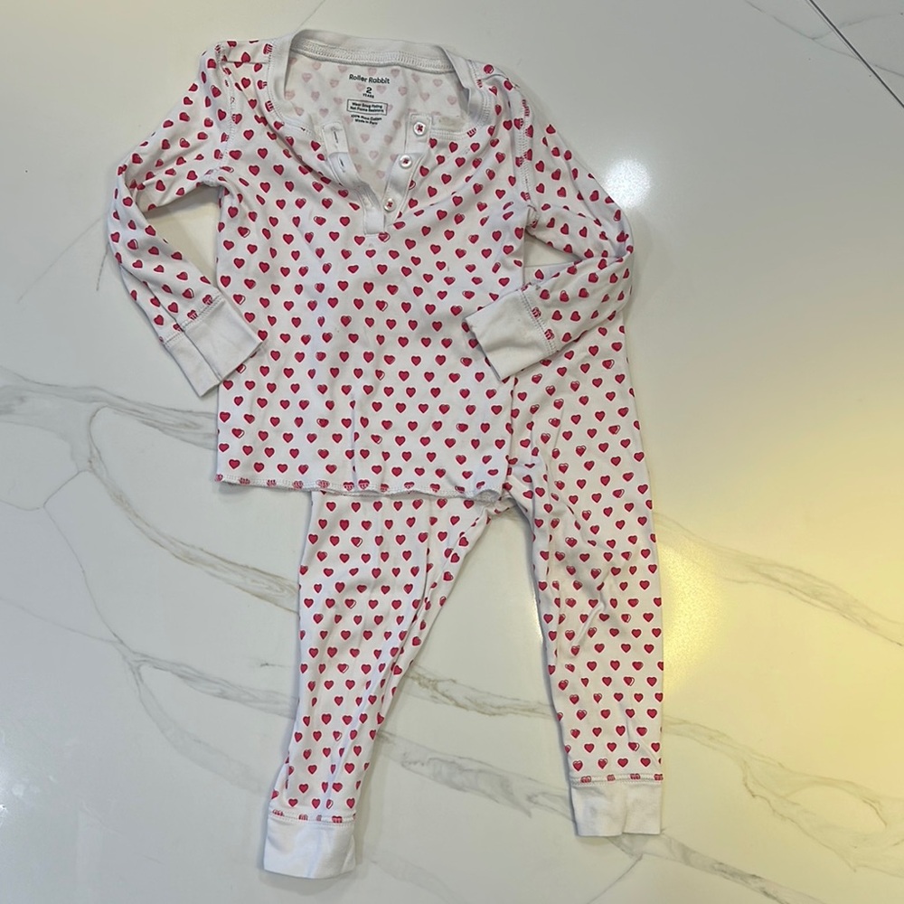 Heart Print Kids Pajamas